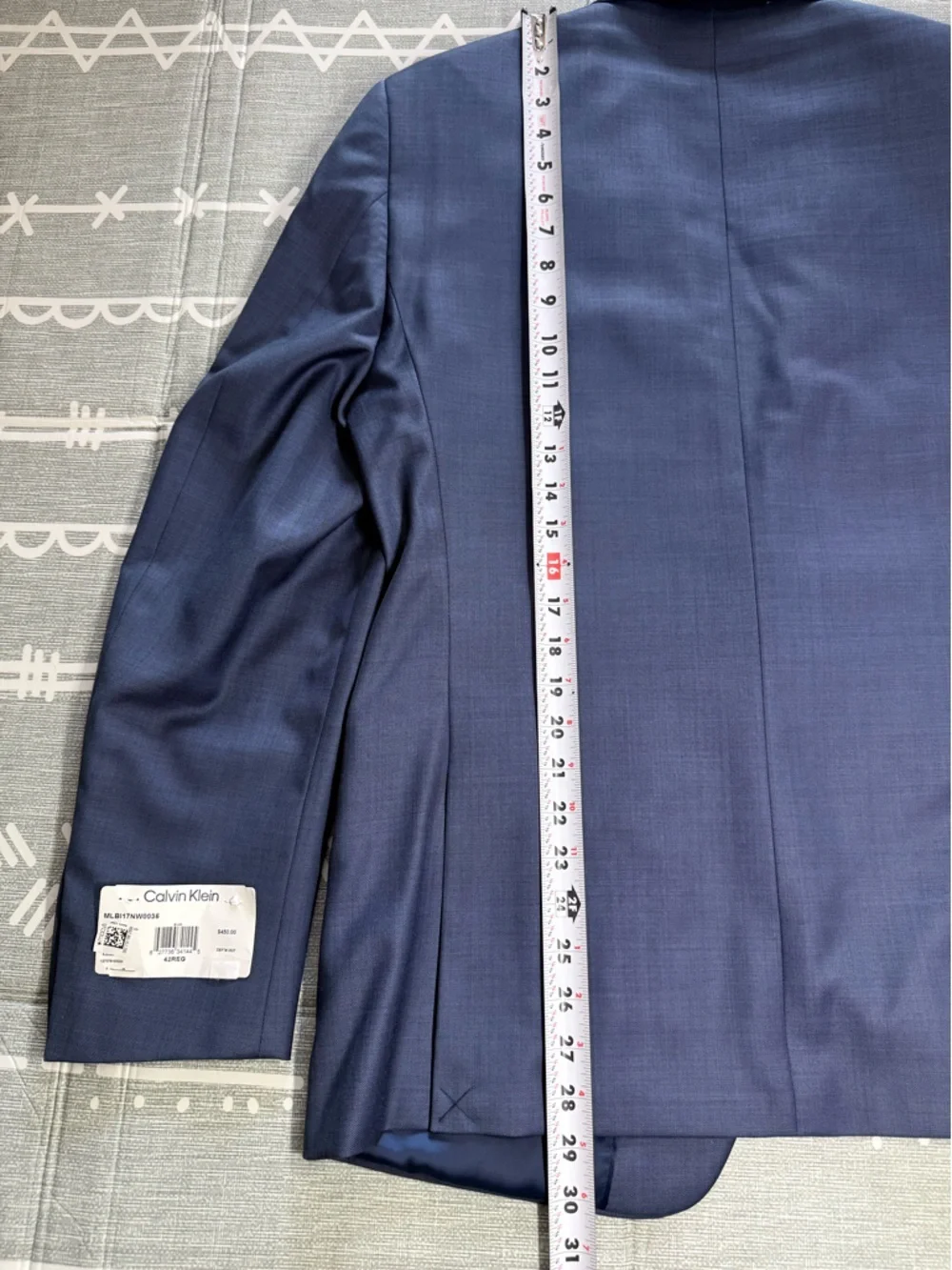 Calvin Klein Slim Fit Blue Suit Jacket